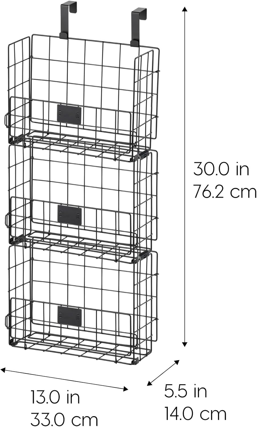 IRIS USA Wire Basket for Pantry Organizers and Storage, 2 Pack, Potato and Onion Storage, Easy Assembly, Stackable Storage Bins, Kitchen Cabinet Bathroom Shelf Organizers for Veggie, Fruit, Snack
