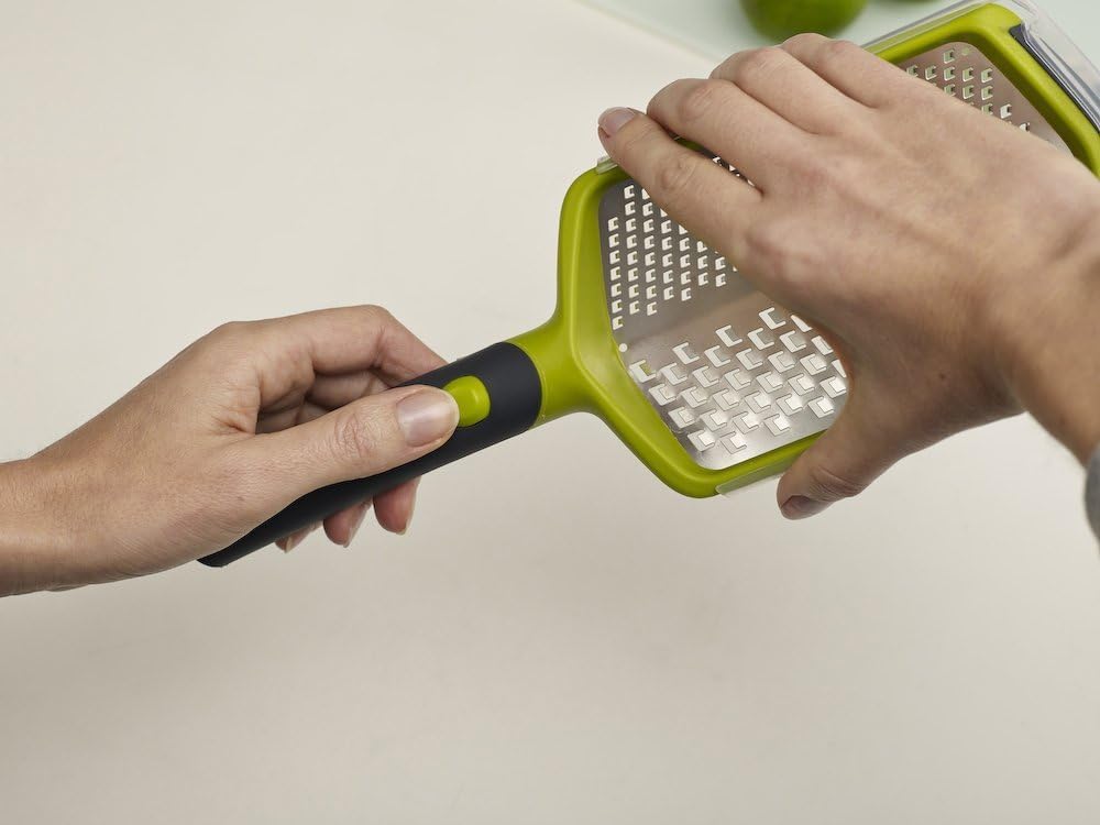 Joseph Joseph 2-in-1 Mini Grater & Slicer – Compact Kitchen Tool with Sharp Stainless Steel Blades