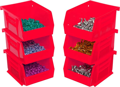 Akro-Mils 30210 AkroBins Plastic Storage Bins, 5"x4"x3", Clear, 24-Pack