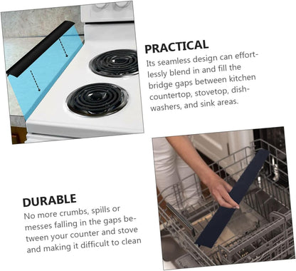 Silicone Stove Covers Flexible Filler for Seamless Sealing Between Stove and Counter Easy to Clean Kitchen Guard Ideal for Oven and Appliance Gaps