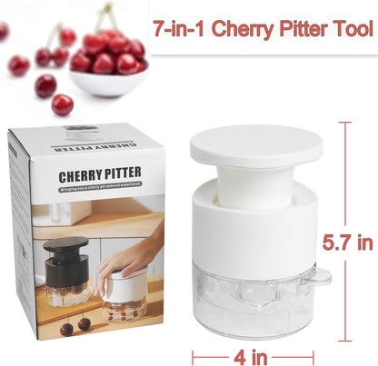 Cherry Pitter Tool,Cherry Pitter Cherry Stone Remover Tool for Making Cherry Jam Cherries Corer Pitter Tool，Cherry Pitter Olive Pitter with Space-Saving Lock Design, Black