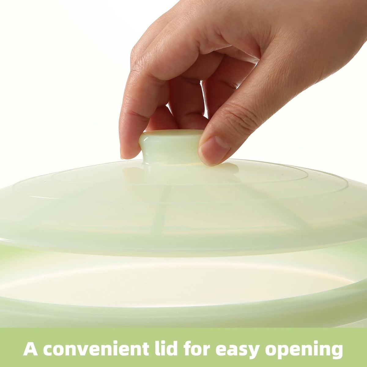 Silicone Microwave Steamer Collapsible Cooker for Vegetables Fish Prep Meal