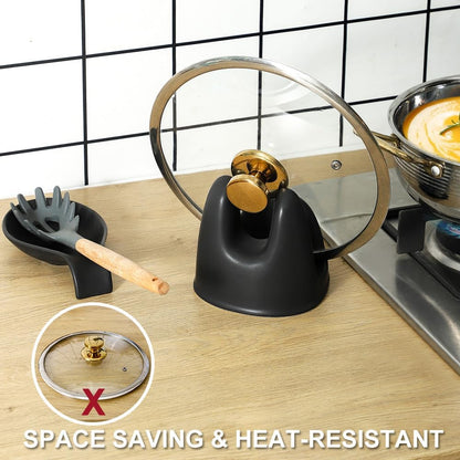 Nihow Ceramic Pot Lid Holder While Cooking for Kitchen Counter/Stove Top
