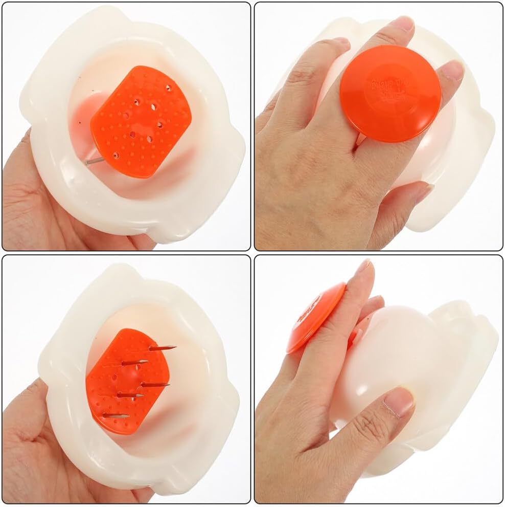 Garneck Vegetable Hand Guard Food Safety Holder for Mandoline Slicer and Grater Finger Protector for Safe and Stable Vegetable Cutting and Slicing Kitchen Mandolin Guard 4.40X4.13X2.16 Inches