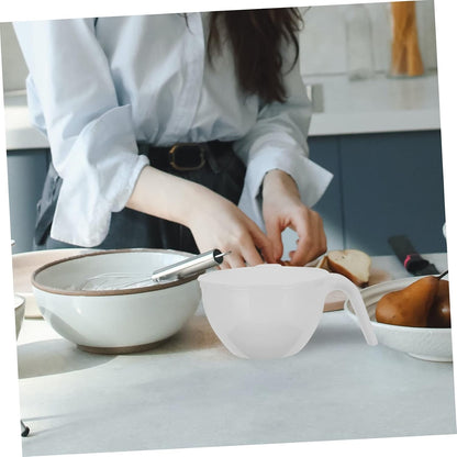 IMIKEYA 5 Sets of Nesting Batter Bowls with Lids - Baking Cream Mixing Bowls with Handles for Easy
