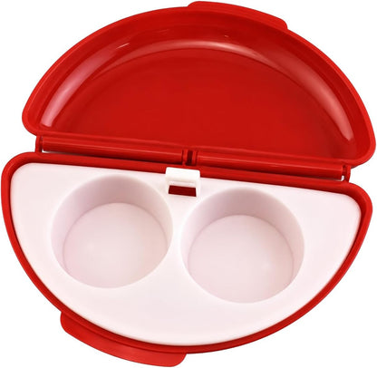 Microwave Egg Cooker 2-Egg Poacher Omelet and Scrambled Egg Maker
