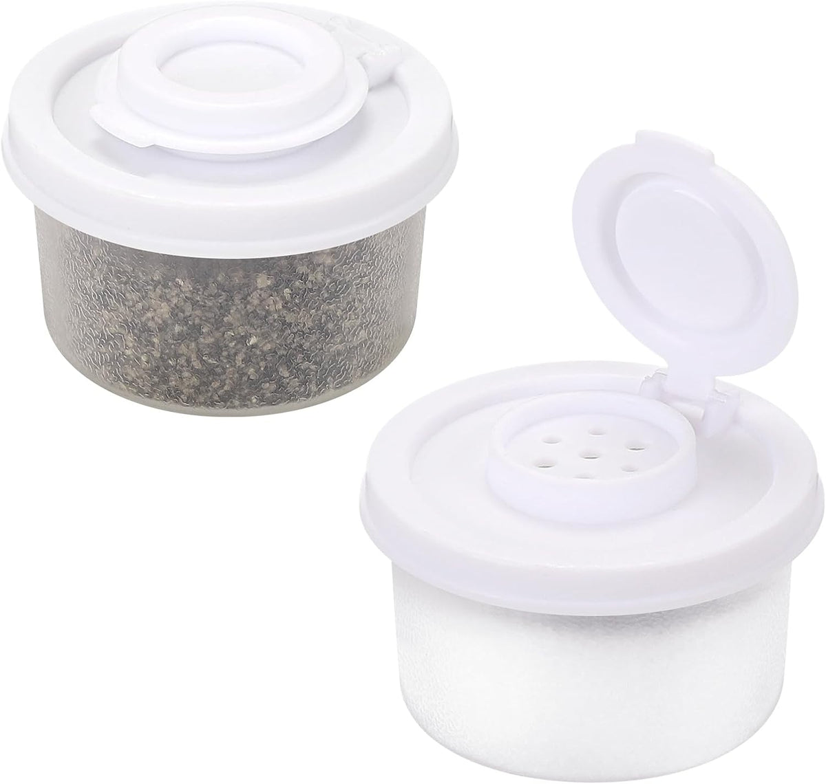 Accmor Salt and Pepper Shakers, Mini Salt Shaker to go Moisture Proof Salt Pepper Shakers Spice Container Dispenser for Camping Picnic Lunch Boxes Travel Kitchen