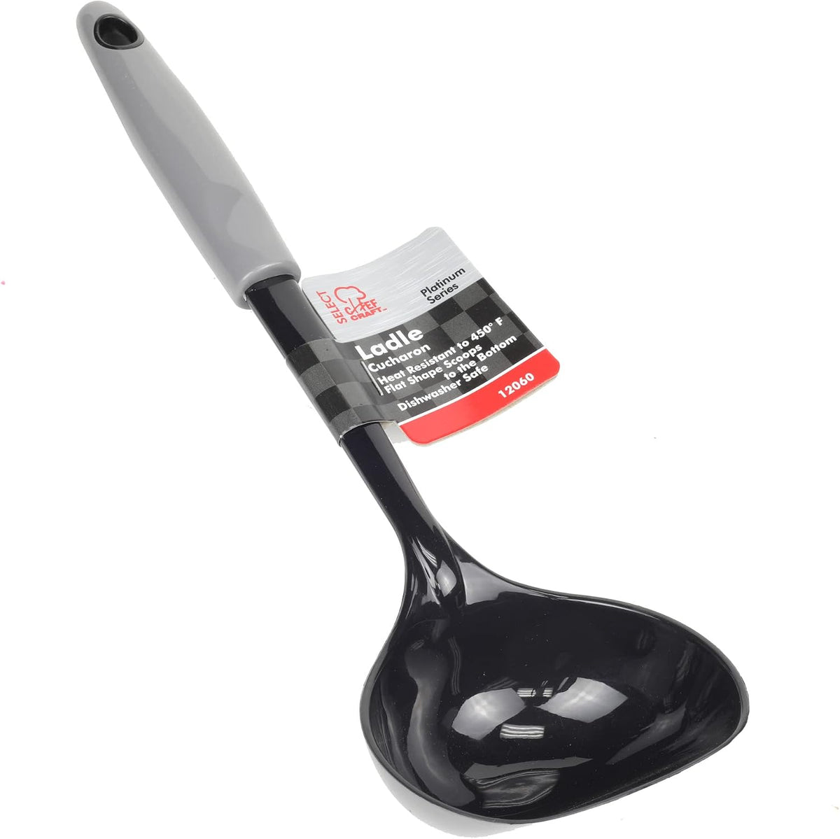 Chef Craft Select Nylon Soup Cooking Ladle, 12 inches, Red