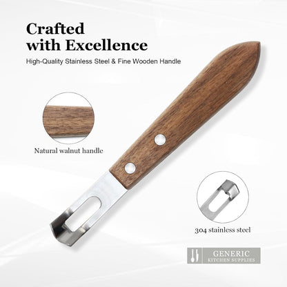 Lemon Zester Tool with Channel Knife, 2-in-1 Citrus Garnish Tool