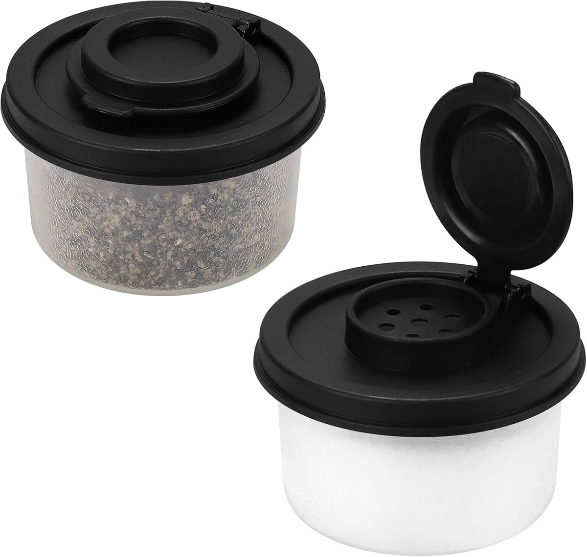 Accmor Salt and Pepper Shakers, Mini Salt Shaker to go Moisture Proof Salt Pepper Shakers Spice Container Dispenser for Camping Picnic Lunch Boxes Travel Kitchen