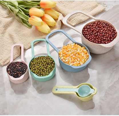 Mixing Bowls, Nesting Baking Bowls with Colander & Fine Mesh (Wheat-10PCS)