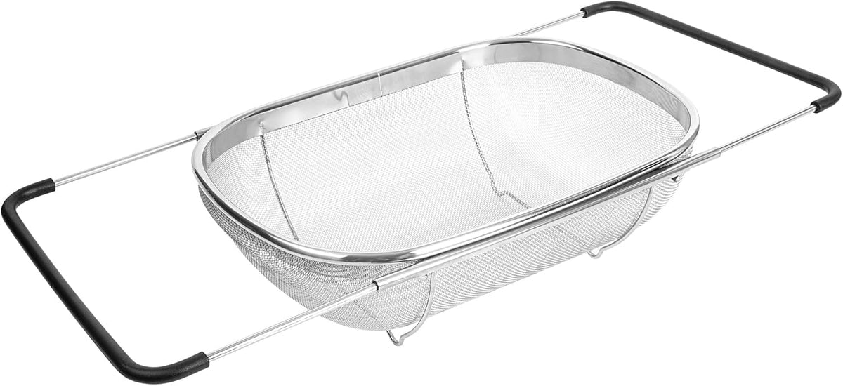 Restaurantware 6 qt Stainless Steel Over The Sink Colander