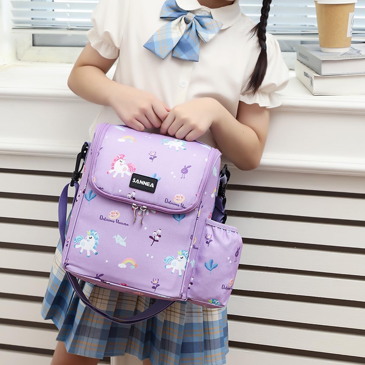 Lunch Bag for Kids Coole Lunch Box Tote for Women Girls Boys Children Student Insulated Bento Bag for School Work Picnic Outdoor Activities
