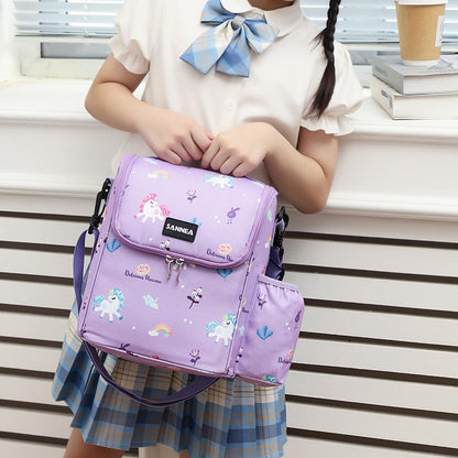 Lunch Bag for Kids Coole Lunch Box Tote for Women Girls Boys Children Student Insulated Bento Bag for School Work Picnic Outdoor Activities