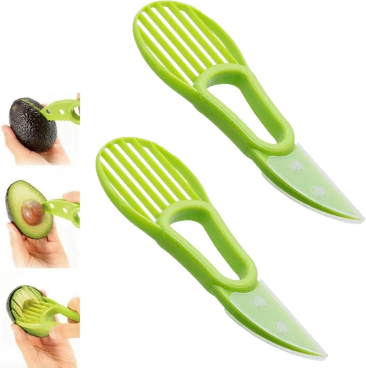 Avocado Slicer Tool, Green, 2 Pcs
