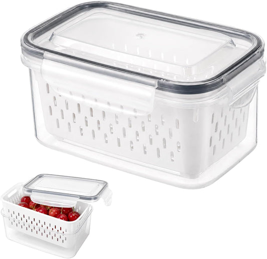 Fruit Storage Containers for Fridge (5x3.3x2.6 Inch)