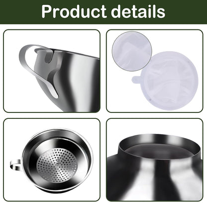 Yevior Canning Funnel for Filling Mason Jars,Bottles (5-Pack)