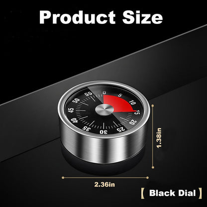 Visual Timer for Cooking Classroom, No Batteries Required，Magnetic (White)