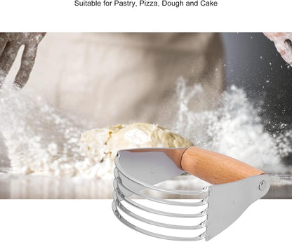 Pastry Blender 5-Blade Stainless Steel, Soft Grip Handle