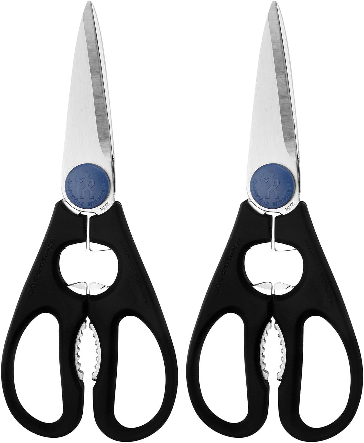 HENCKELS Kitchen Shears, Made in Japan, Kitchen Scissors, Multi-Purpose Scissors with Stainless Steel Blades, Built-In Bottle Opener & Soft Grip – Dishwasher Safe