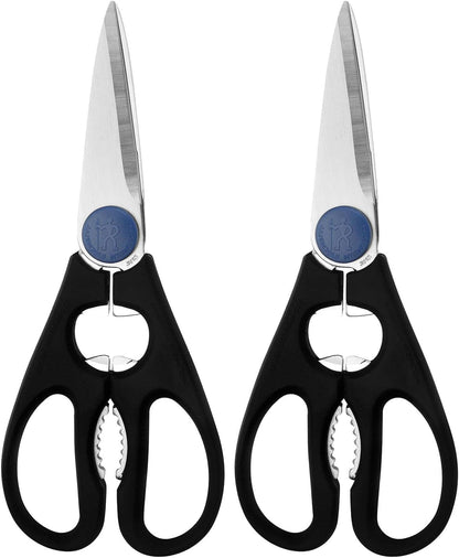 HENCKELS Kitchen Shears, Made in Japan, Kitchen Scissors, Multi-Purpose Scissors with Stainless Steel Blades, Built-In Bottle Opener & Soft Grip – Dishwasher Safe