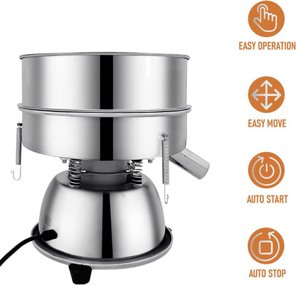 Sidasu Automatic Sieve Shaker Machine,Vibrating Sifter with 30&50 Screens