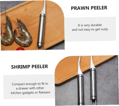 Shrimp Deveiner Tool and Peeler Set Multifunctional Shrimp Deveining Tool