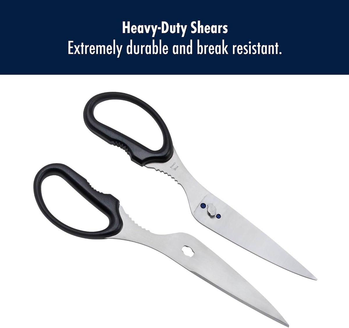 HENCKELS Kitchen Shears for Poultry, Dishwasher Safe, Heavy Duty, Stainless Steel 4-Inch