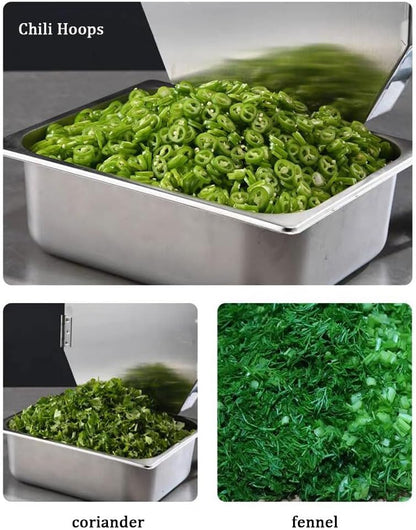 Green Onion Celery Parsley Cutter Chopper Cabbage Chilli Pepper Shredding Cutting Machine Vegetable and Fruit Slicing Machine
