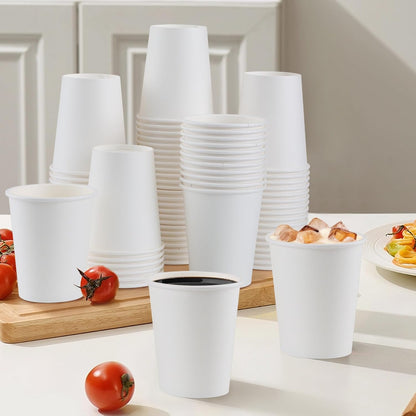 Lamosi 100 Pack 5 oz Paper Cups, Disposable Small Bathroom Cups 5oz, Mini Espresso Cups for Mouthwash, Travel, Party, Picnics, Home