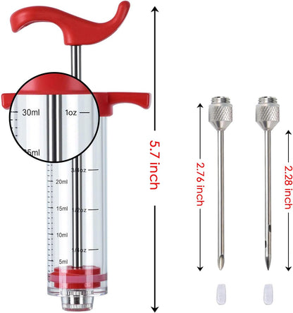 Meat Injector, Turkey Injector Syringe, 1oz - 1 Injector 1 Needle