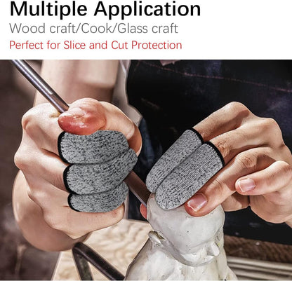 12PCS Finger Cots Cut Resistant Protector,Finger Covers for Cuts