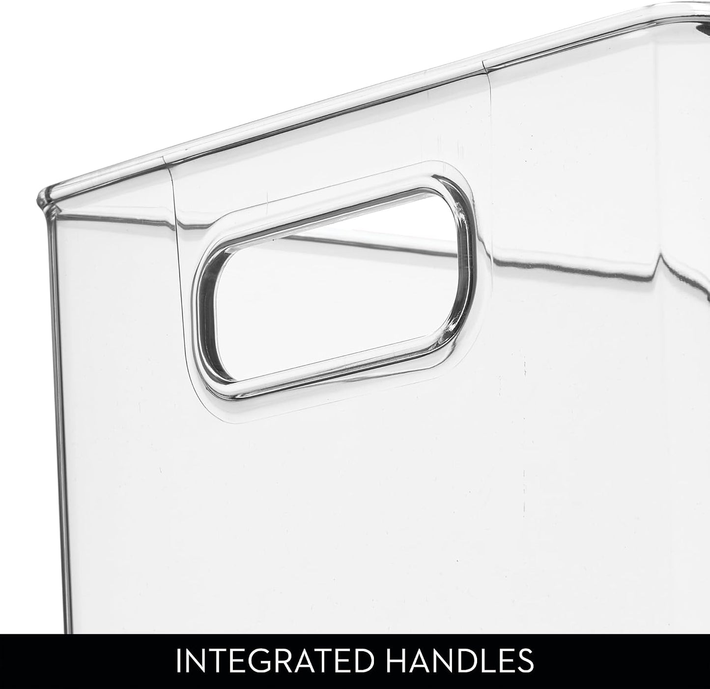 iDesign Recycled Plastic Pantry Storage Bin – Linus Collection - Clear
