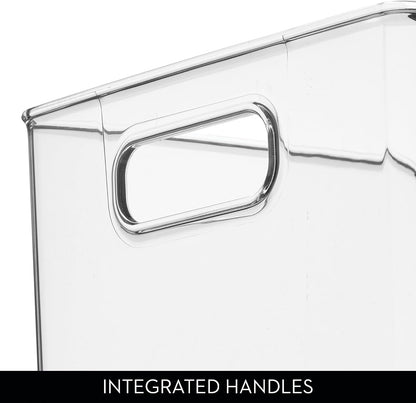iDesign Recycled Plastic Pantry Storage Bin – Linus Collection - Clear