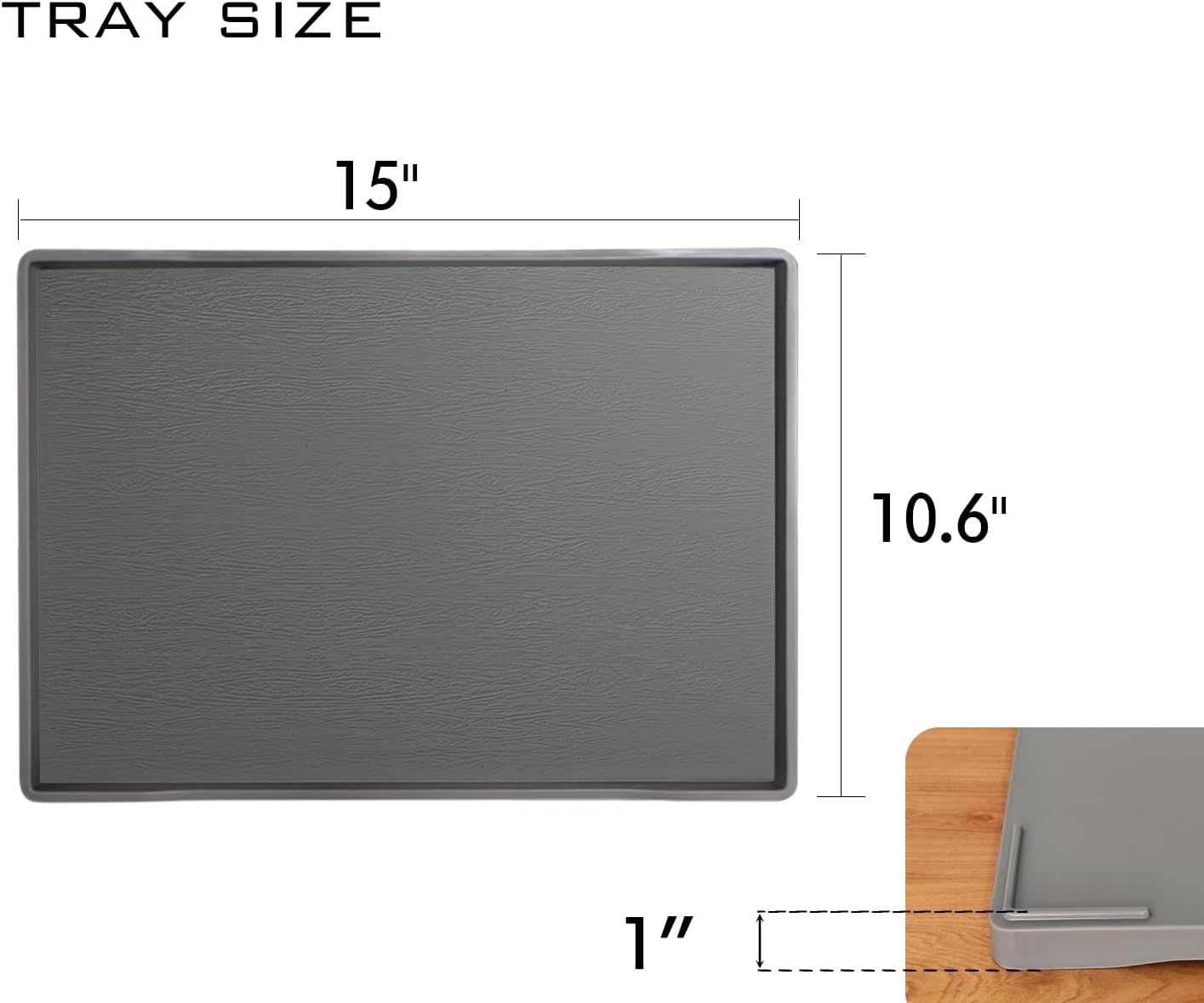 White Serving Tray (13.5 x 9.6 inch) for Serving Accessory, Elegant & Stackable Plastic Tray for Spa, Coffee, Drinks, Tea, Bar, Party, Seasoning, Perfume and Display Use.