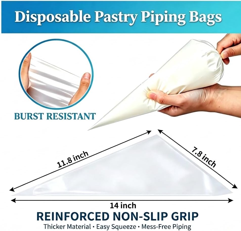 28PCS Large Piping Tips Kit with 4 Jumbo Frosting Nozzles