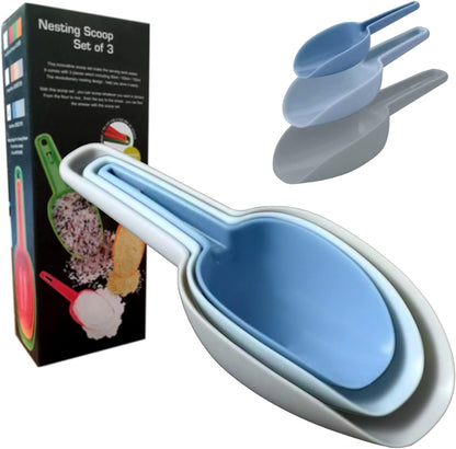 Plastic Scoops for Canisters, Plastic Scoop for Ice Cubes, Flour Scoops Dry Goods Coffee Beans & Cereals