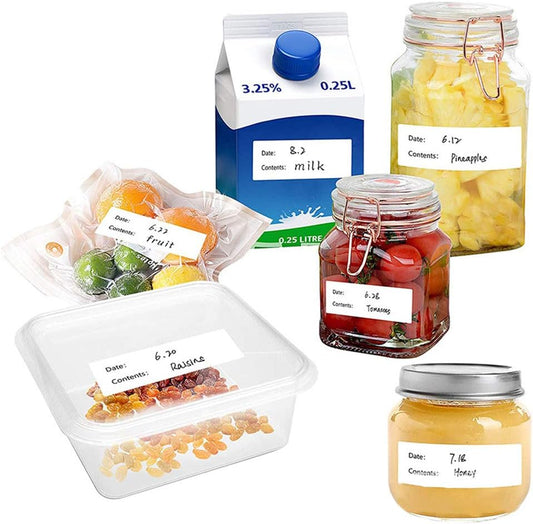 500pcs Kitchen Stickers Refrigerator Freezer Food Storage Date Content Labels For Container Bag Jar Packing