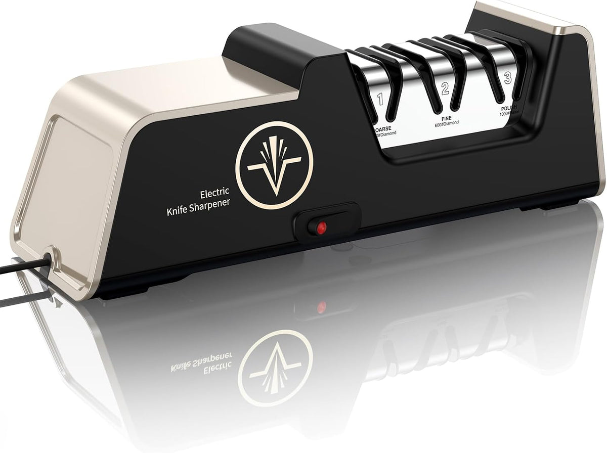 VIDOME Professional 3-Stage Electric Knife Sharpener