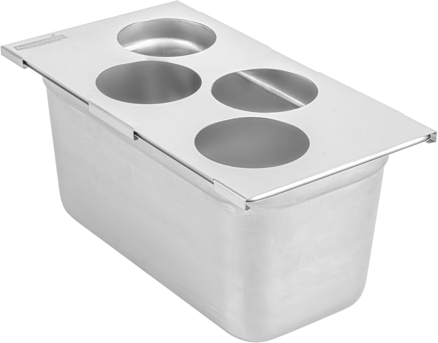 Restaurantware Stainless Steel Bottle Organizer - 1 Count - 6.299 x 7.087 x 0.394 Inches - Dishwasher-Friendly Condiment Holder - Kitchen Bottle Rack - Space-Saving Design - Silver