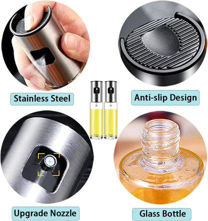 Oil Sprayer for Cooking Olive Oil Sprayer Mister for Air Fryer Vegetable Vinegar Oil Portable Mini Kitchen Gadgets for Baking,Salad,Grilling,BBQ,Roasting