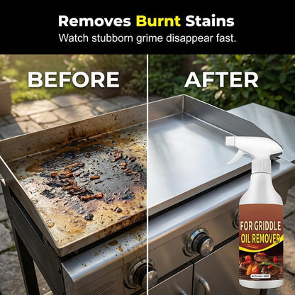 Powerful Grease Remover for Griddles, 2026 New Fast-Acting Heavy-Duty Grill Degreaser Spray,Heavy-Duty Grill Grate Degreaser Spray,Ideal for Cleaning Kitchen Grills and Ovens (White 2pcs)