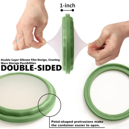 4-Piece Airtight Food Storage Containers Set – Avocado Saver, Onion Keeper, Silicone Kitchen Organizers for Fridge, Reusable & Leak-Proof to Lock in Freshness