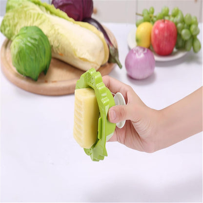 Finger Guard for Cutting Vegetables Food Safety Holder Mandoline Slicing Tool Veggie Shredder Finger Hand Guard for Mandoline Slicer Grater Cutting,Green