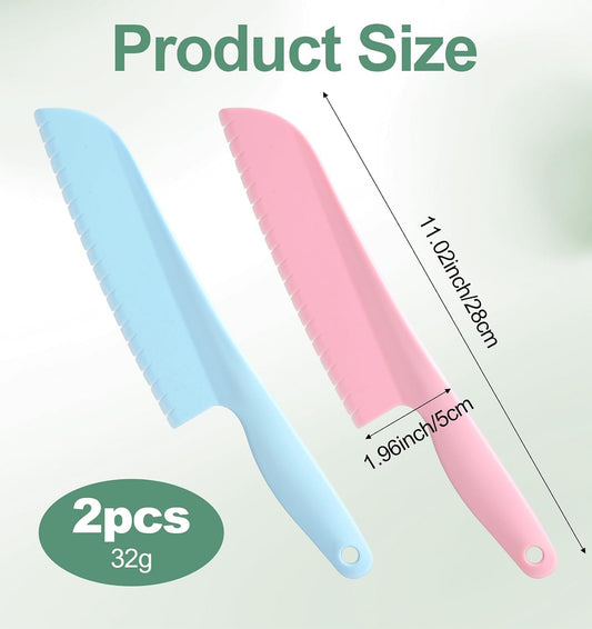 2 Pcs Lettuce Knife to Prevent Browning, 11 Inch Plastic Lettuce Knife