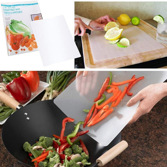 Flexible Plastic Kitchen Cutting Board Mats 12 Inch x 15 Inch (6pack)
