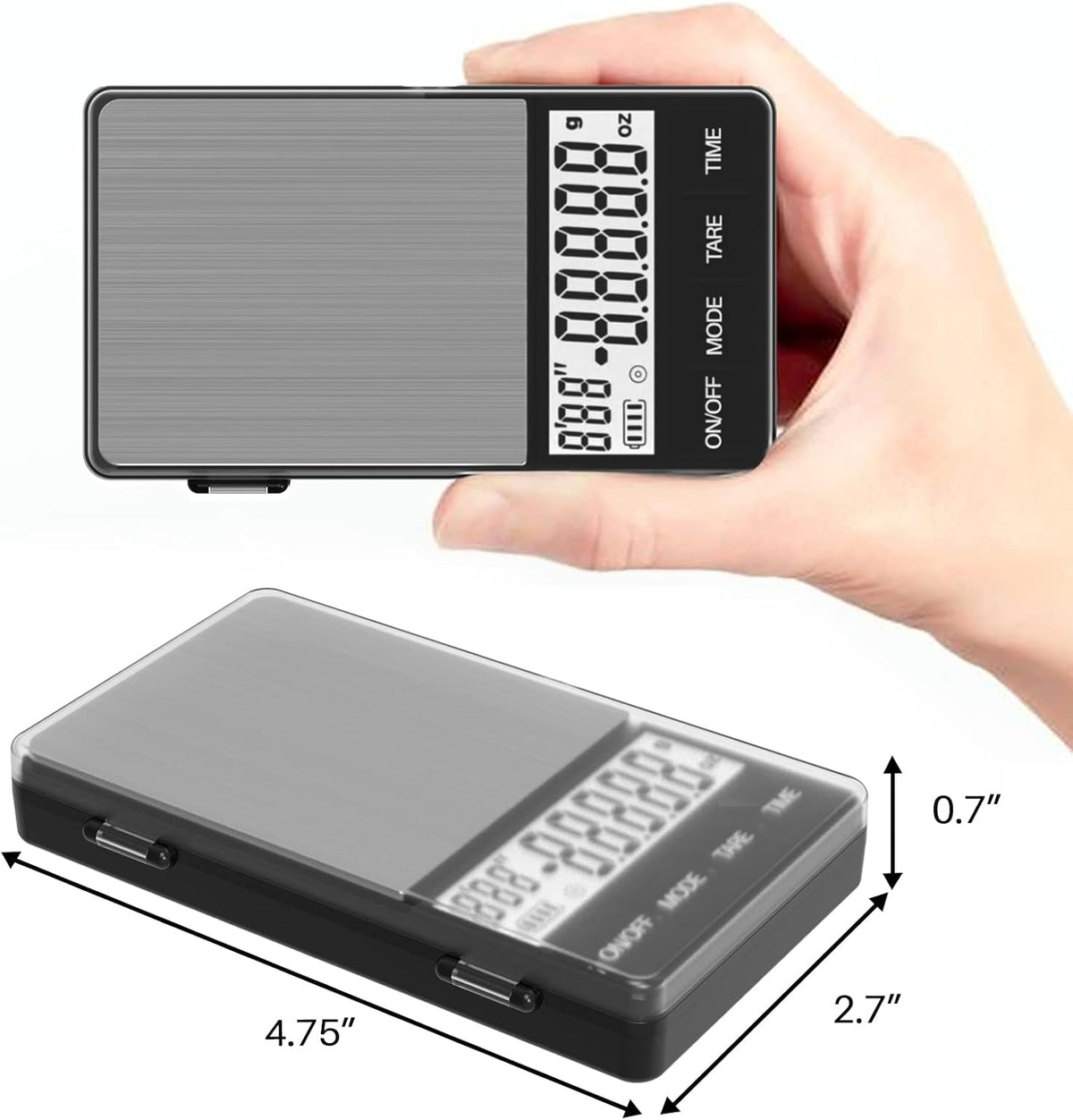 MAXUS Espresso Scale with Timer, 1000g x 0.1g, Coffee Scale for Drip Coffee