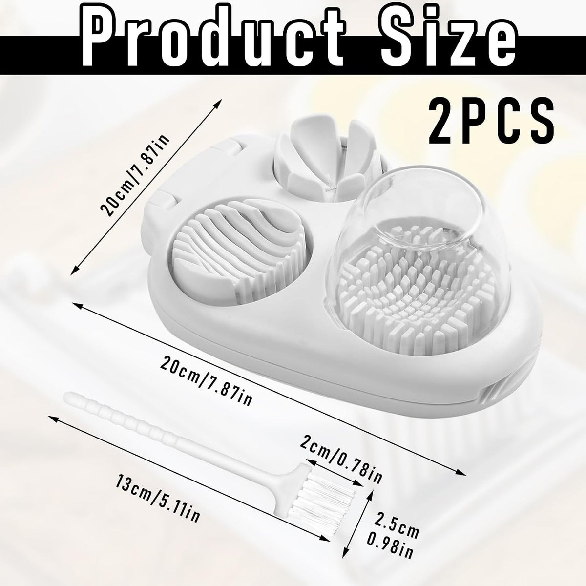 1-Package 3 In 1 Egg Slicer For Hard Boiled Eggs,3-Way Modes Chopper Cutter Stainlesshard Boiled Egg Slicer,Hard Boiled Egg Dishwasher Safe,Egg Cutter For Hard Boiled Eggs Strawberry Mushroom Slicer