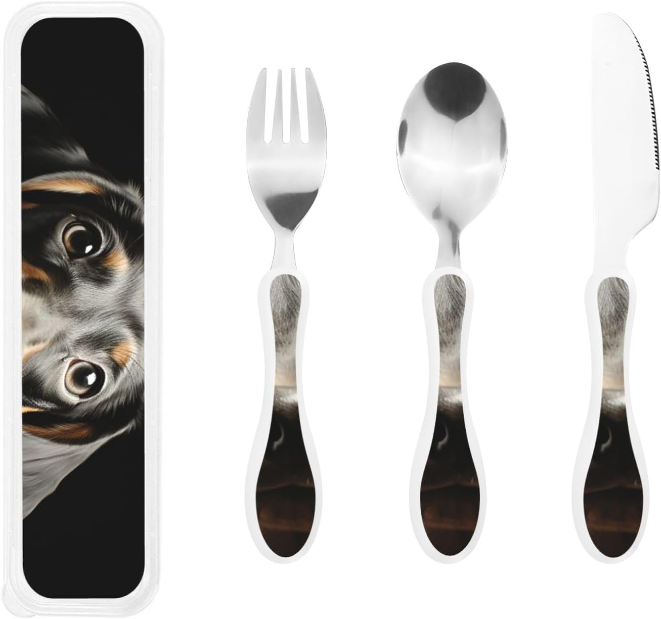 3-Piece Kids Silverware Set With Storage Case, Stainless Steel Reusable Children Safe Knife Spoon Fork Set Animal Cartoon Owls Cute Children Flatware Set For Kids Lunch Box