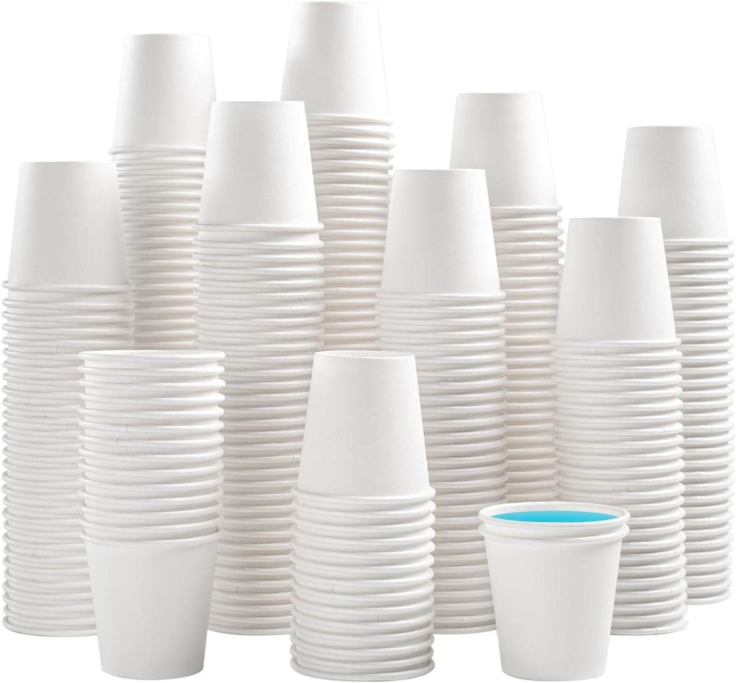 Lamosi 100 Pack 5 oz Paper Cups, Disposable Small Bathroom Cups 5oz, Mini Espresso Cups for Mouthwash, Travel, Party, Picnics, Home